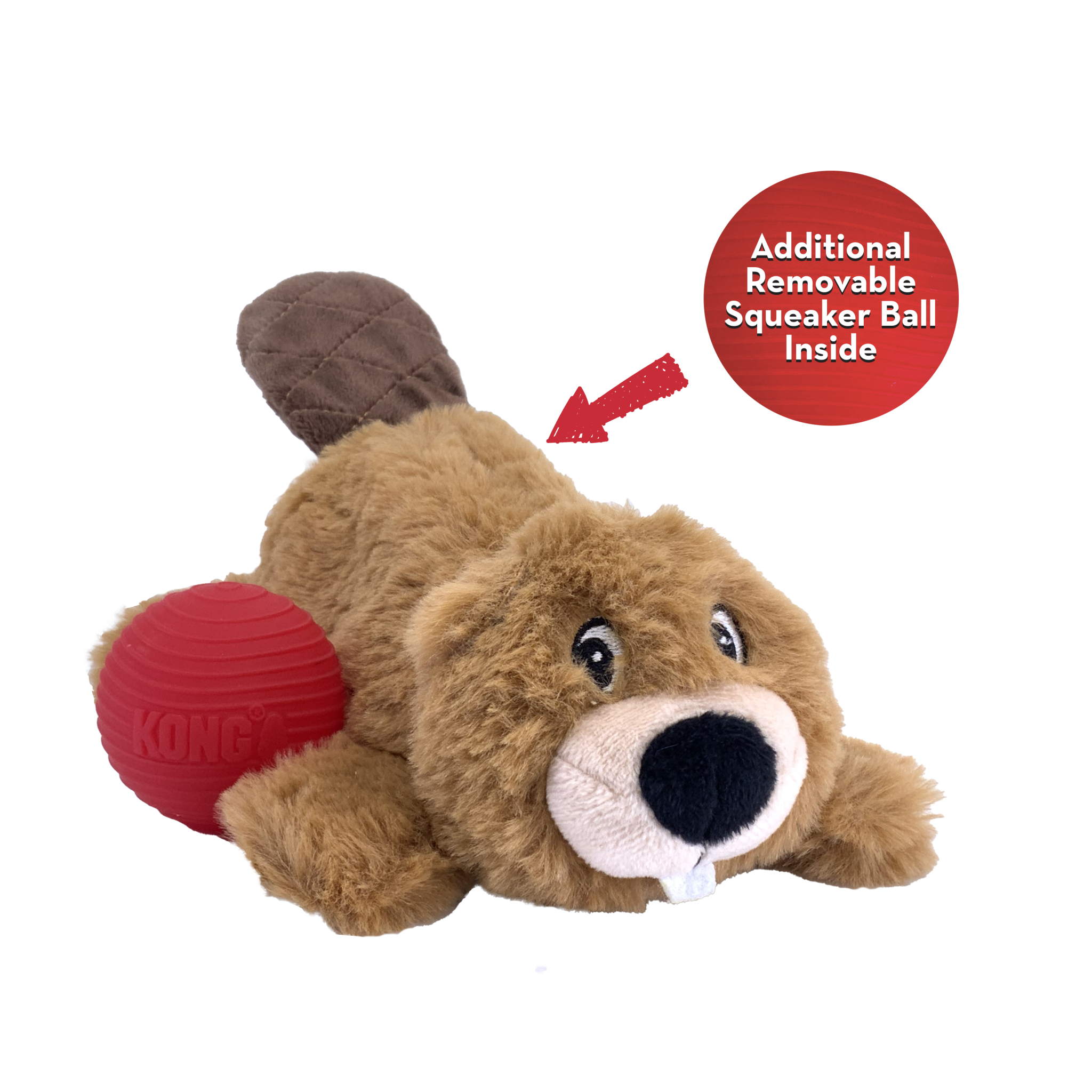 KONG Cozie Pocketz Beaver Medium
