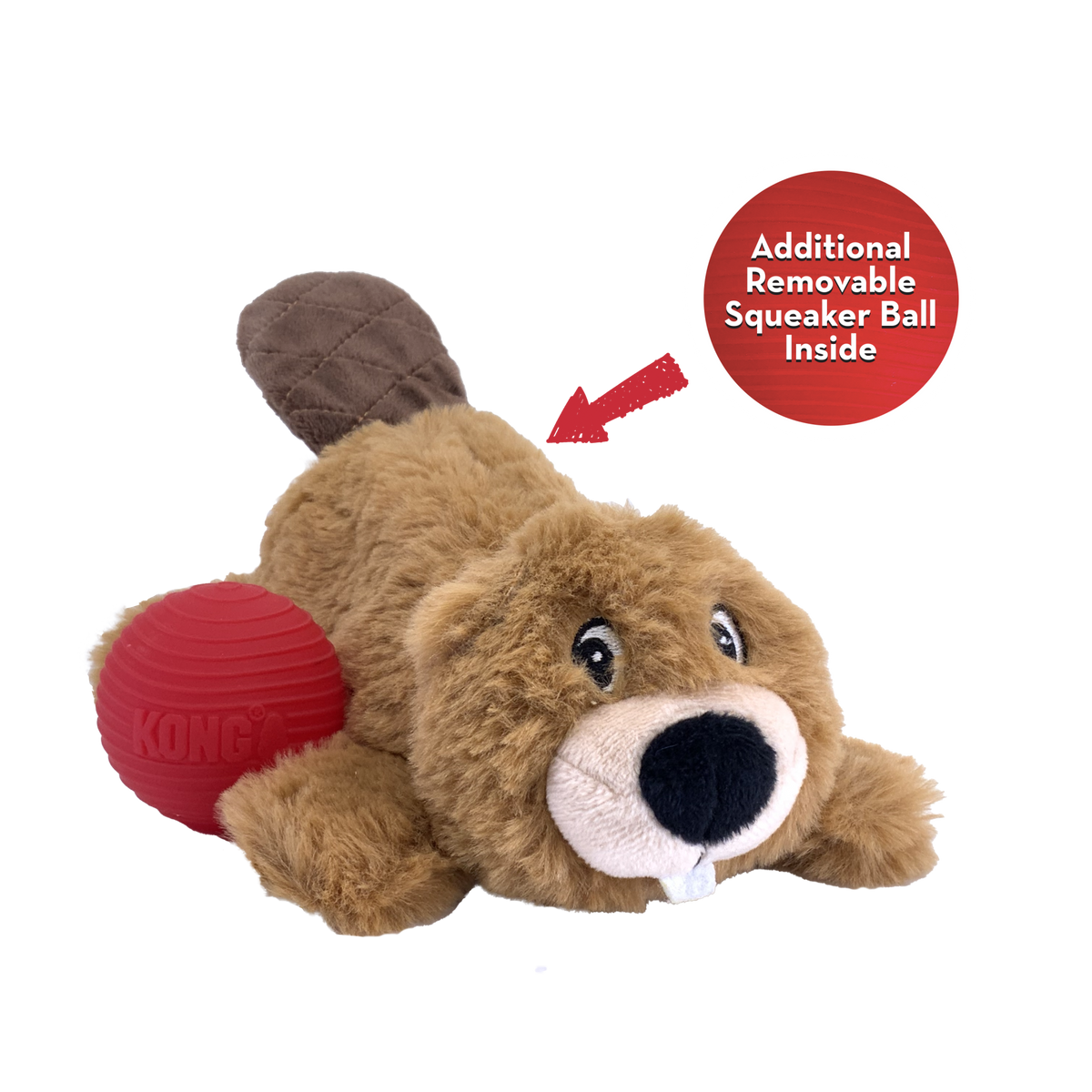KONG Cozie Pocketz Beaver Medium