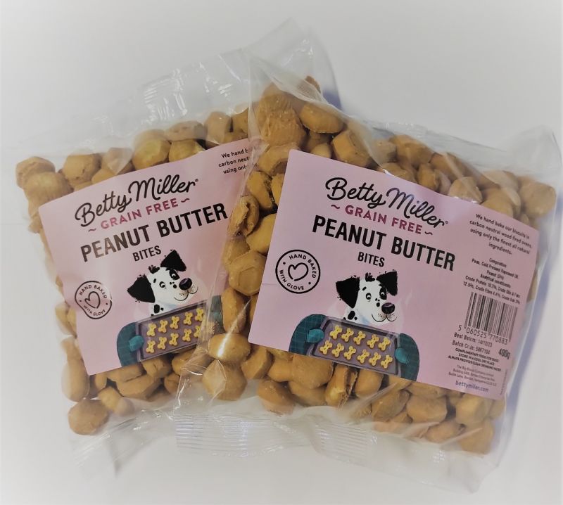 Betty Miller Dog Treats Peanut Butter Bites 400g