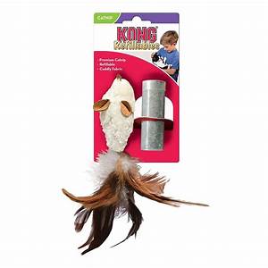 KONG Cat Refillables Feather Mouse Cat Toy
