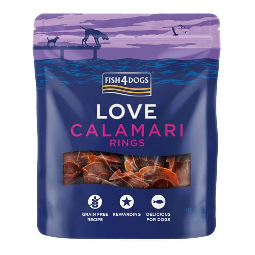Fish4Dogs Dog Treat Calamari Rings 60g