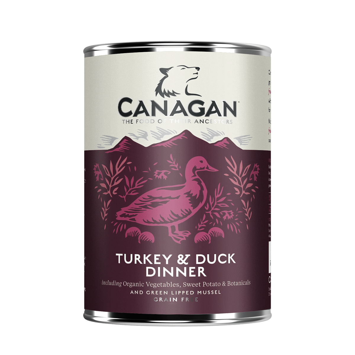 Canagan Wet Dog Food Turkey and Duck Dinner Tin 400g