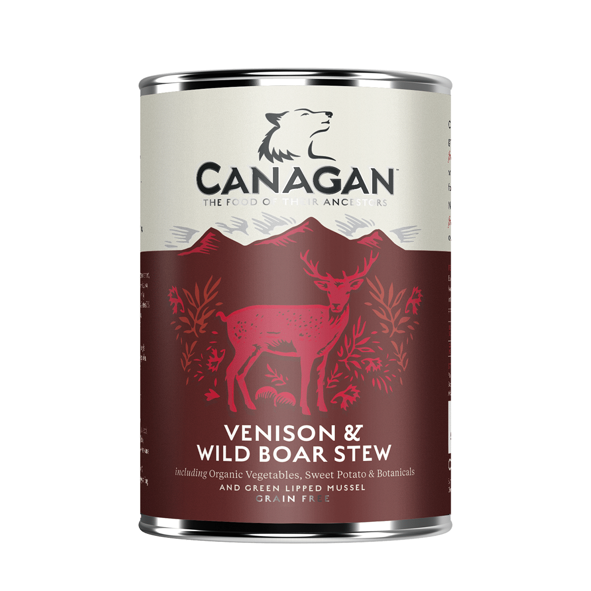 Canagan Wet Dog Food Venison and Wild Boar Stew Tin 400g