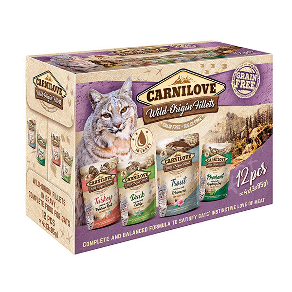 Carnilove Wet Cat Food Pouch Multipack (12 x 85g)