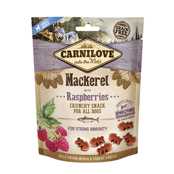 Carnilove Dog Treat Mackerel with Raspberries 200g