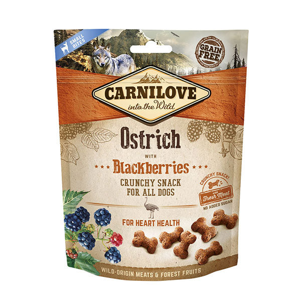 Carnilove Dog Treat Ostrich with Blackberries 200g