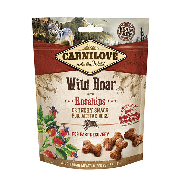 Carnilove Dog Treat Wild Boar with Rosehips 200g