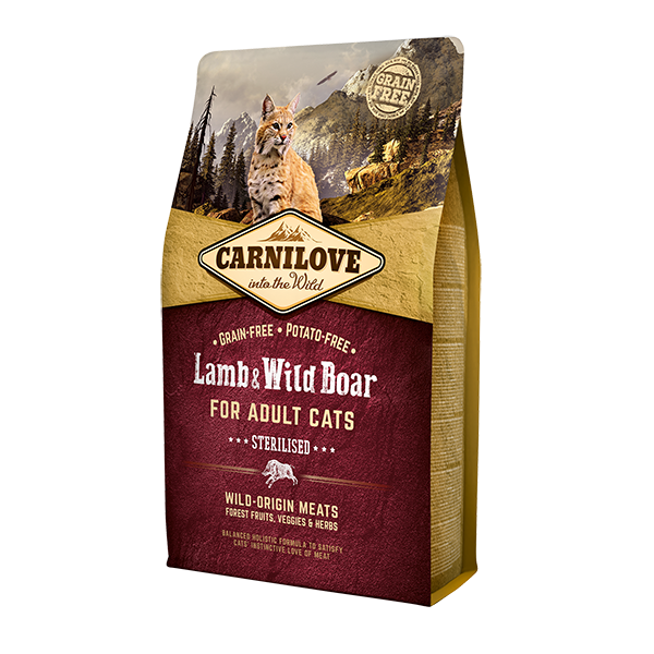 Carnilove Dry Cat Food Lamb & Wild Boar