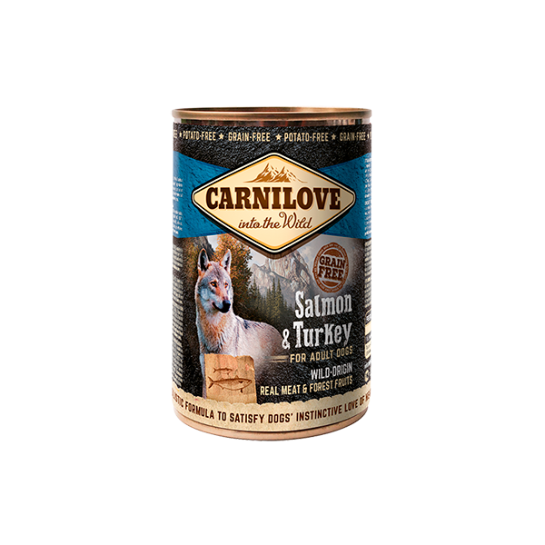 Carnilove Wet Dog Food Salmon & Turkey Tin 400g