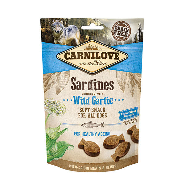 Carnilove Dog Treat Sardines with Wild Garlic 200g