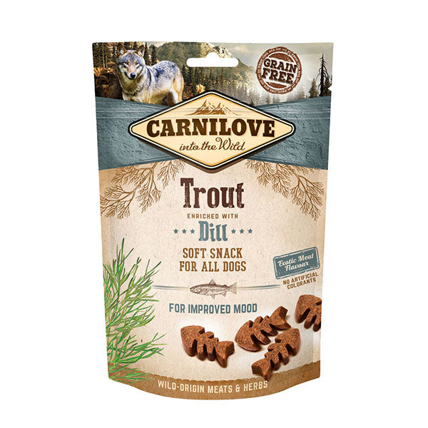 Carnilove Dog Treat Trout with Dill 200g