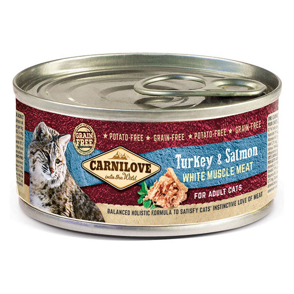 Carnilove Wet Cat Food Turkey & Salmon Can 100g