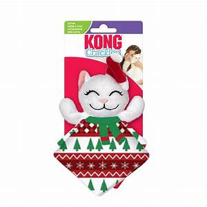 KONG Holiday Crackels Santa Kitty
