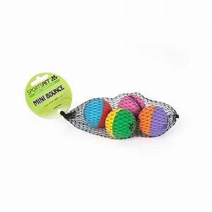 Sports Pet Dog Toy Mini High Bounce Balls 4PK