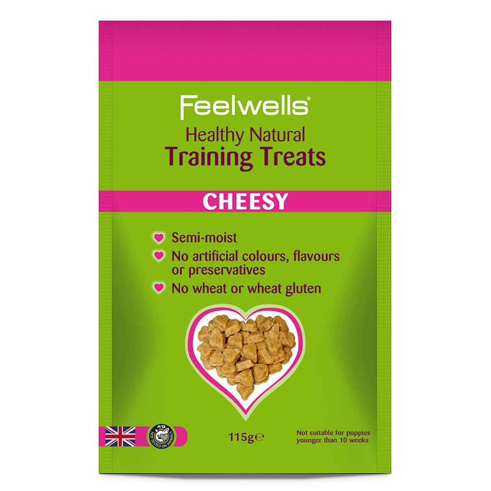 Feelwells Semi-Moist Dog Training Treats Cheesy 115g