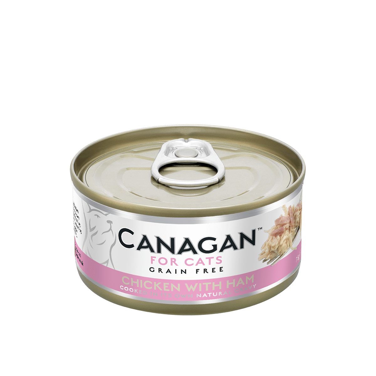Canagan Wet Cat Food Chicken With Ham Can 75g
