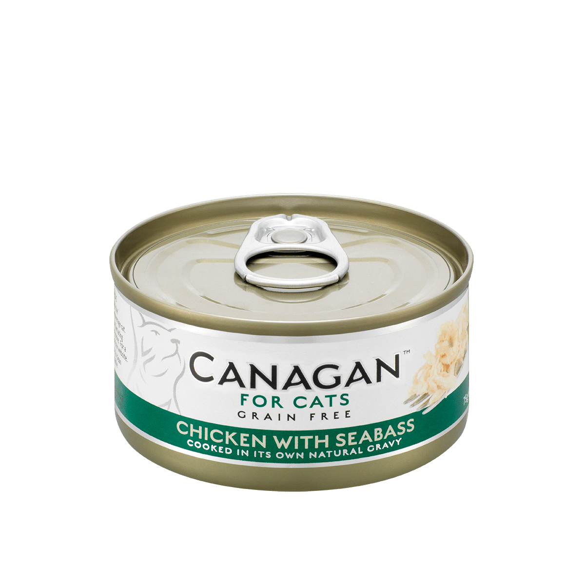 Canagan Wet Cat Food Chicken With Seabass Can 75g