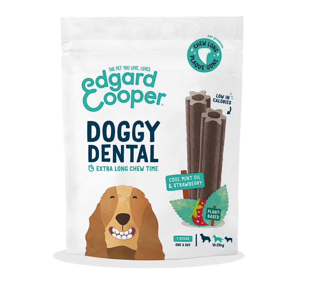 Edgard Cooper Dog Treat Doggy Dental Mint & Strawberry 7 Pack