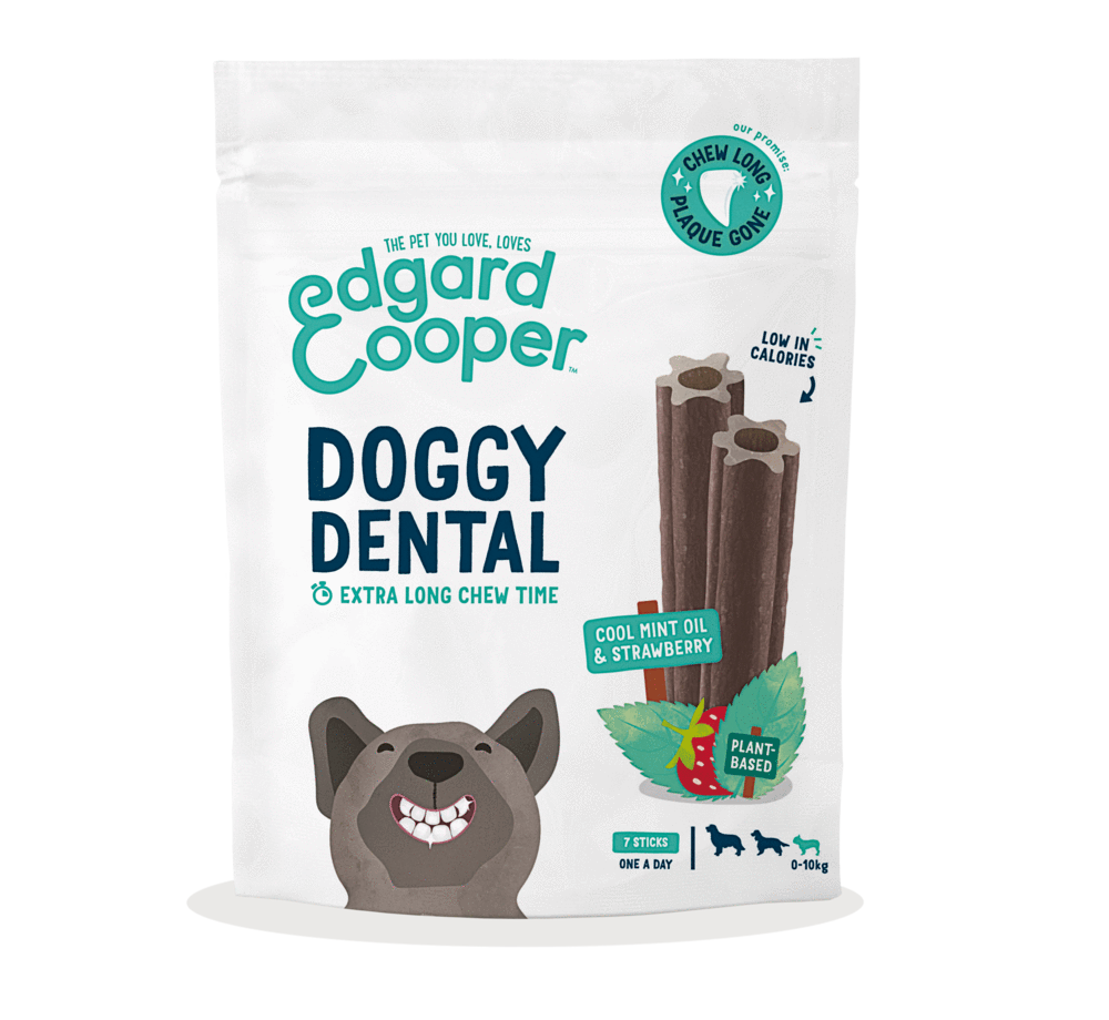 Edgard Cooper Dog Treat Doggy Dental Mint & Strawberry 7 Pack