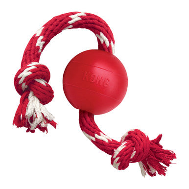 KONG Ball with Rope Medium