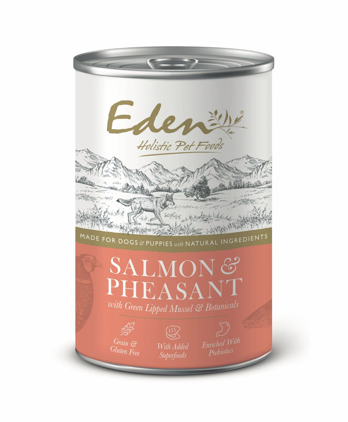 Eden Wet Dog Food Salmon and Pheasant Tin 400g