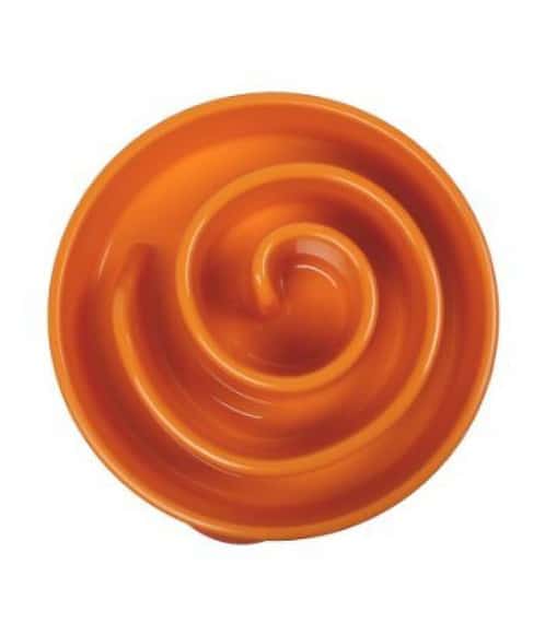 Outward Hound Fun Feeder Coral Orange