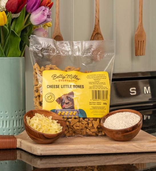 Betty Miller Dog Treats Cheese Little Bones 500g