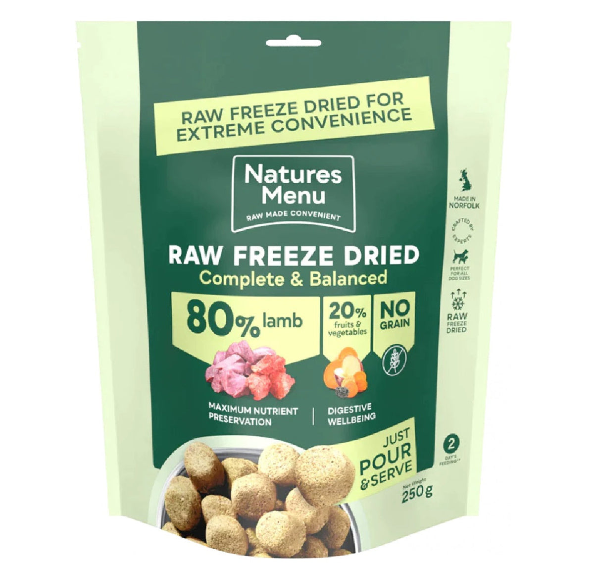 Natures Menu Freeze Dried Lamb