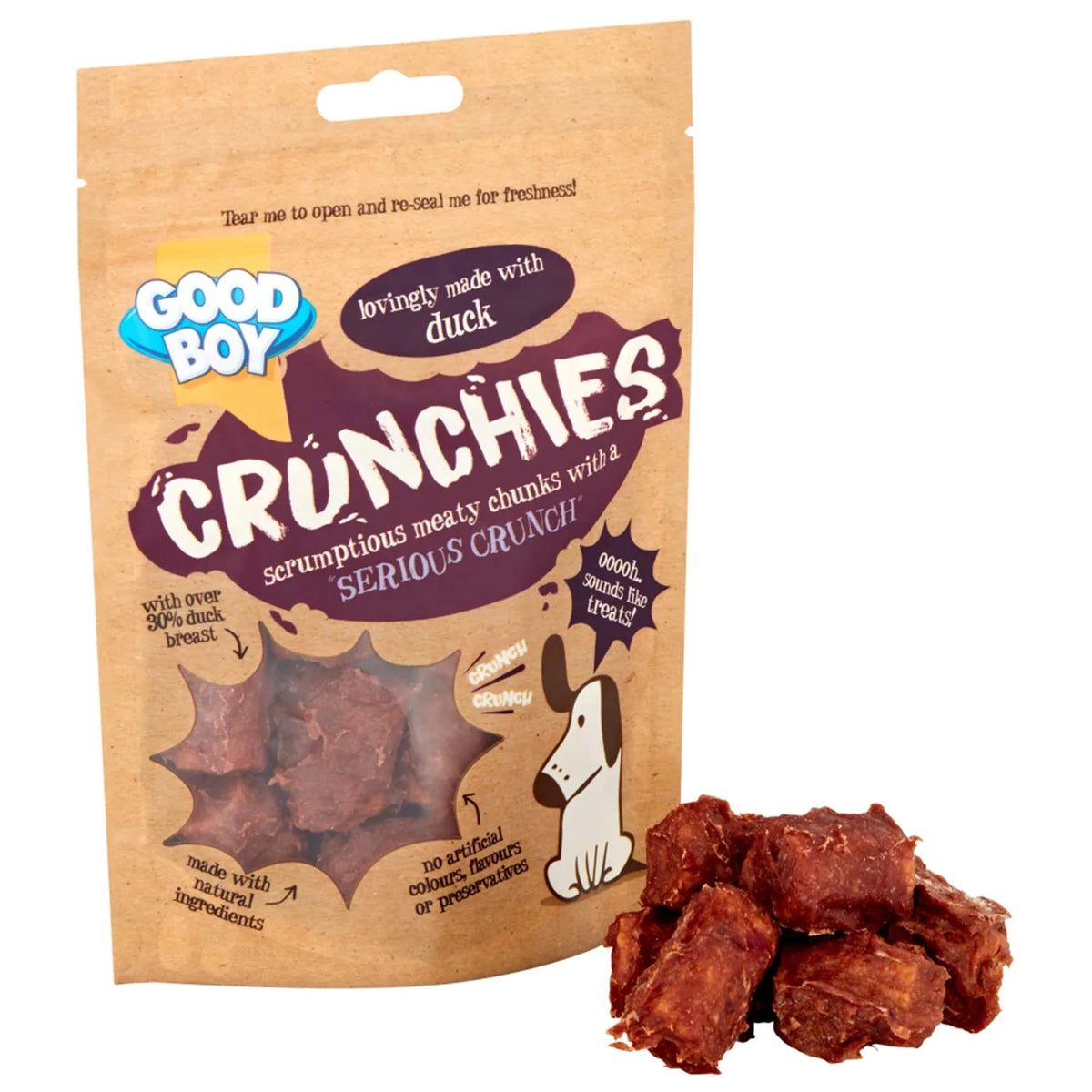 Good Boy Dog Treats Crunchies Duck 60g