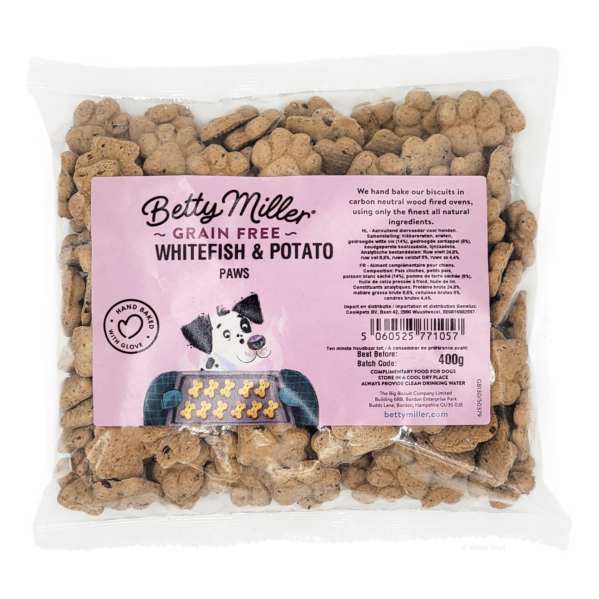 Betty Miller GF Whitefish & Potato 400g