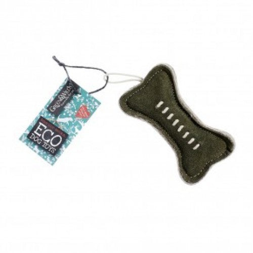 Green & Wilds Dog Toy Green Bone