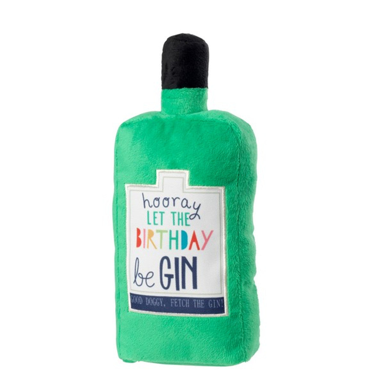 House of Paws Birthday Green Gin Bottle 28CM