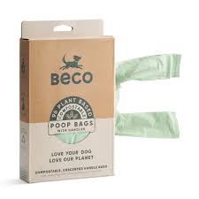 Beco Poop Bags Compostable Tie Handle 96PK