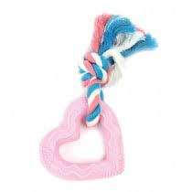 Little Rascals Puppy Toy Heart Teether