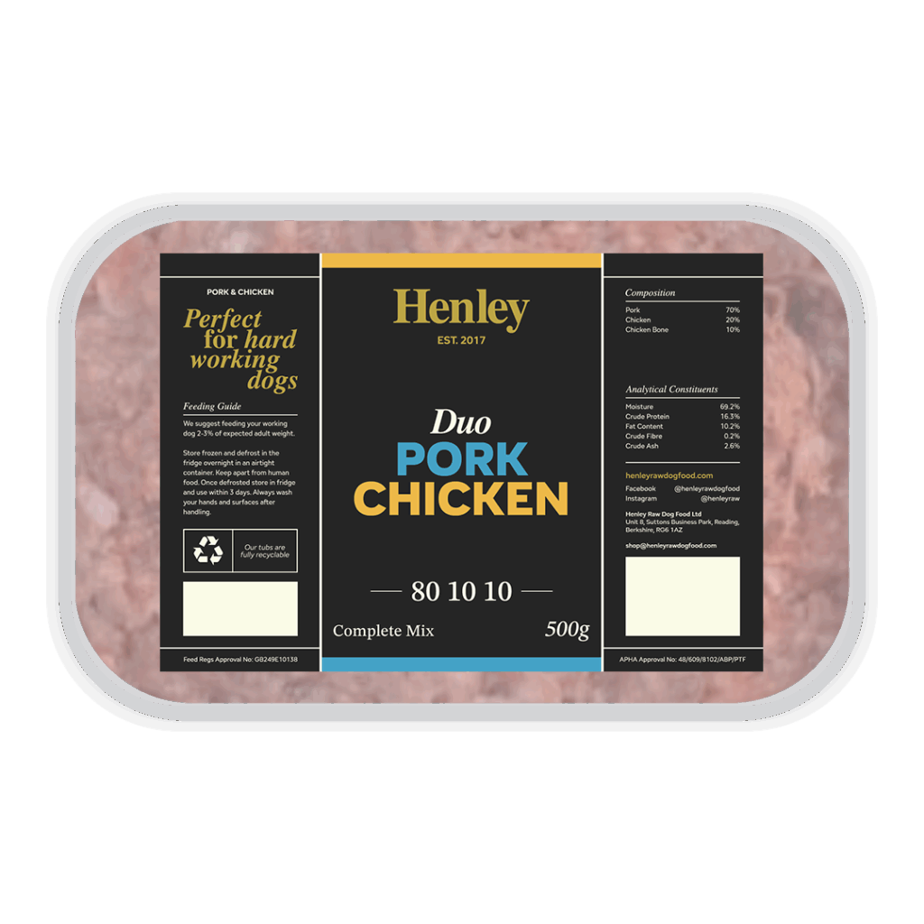 Henley Duo Pork & Chicken 500g