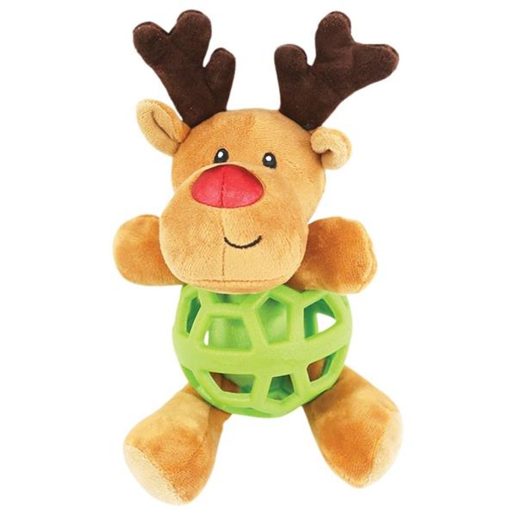 Happy Pet Christmas Ronny Reindeer TPR Body Toy