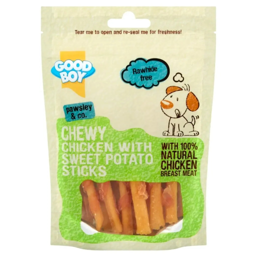 Good Boy Chewy Chicken with S/Pot Sticks 90g