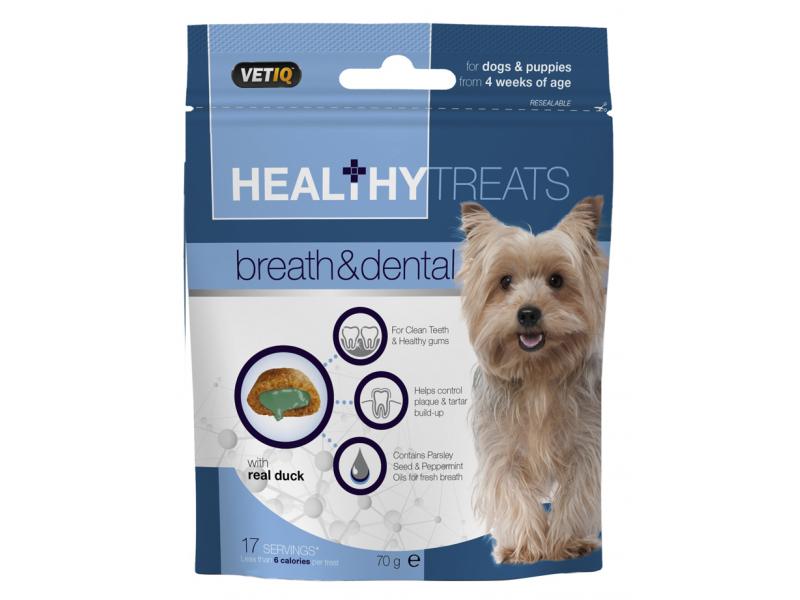 VetIQ Breath & Dental Dog Treats 70G