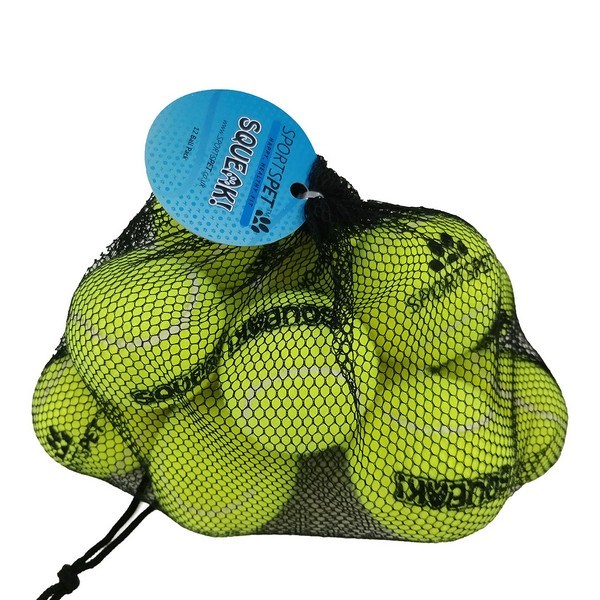Sports Pet Dog Toy Squeaky Tennis Balls 12 Pack