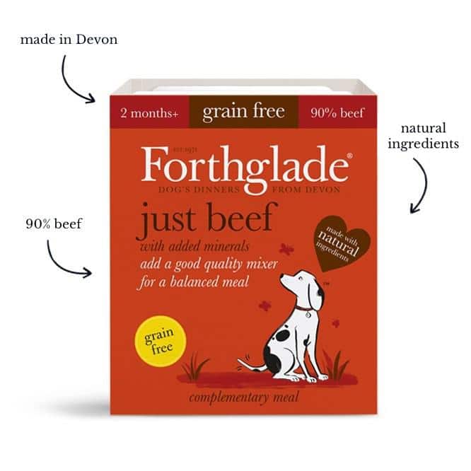 Forthglade Wet Dog Food Just Beef 395g