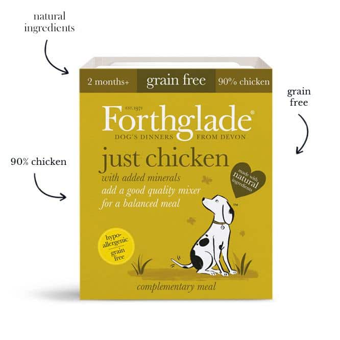 Forthglade Wet Dog Food Just Chicken 395g