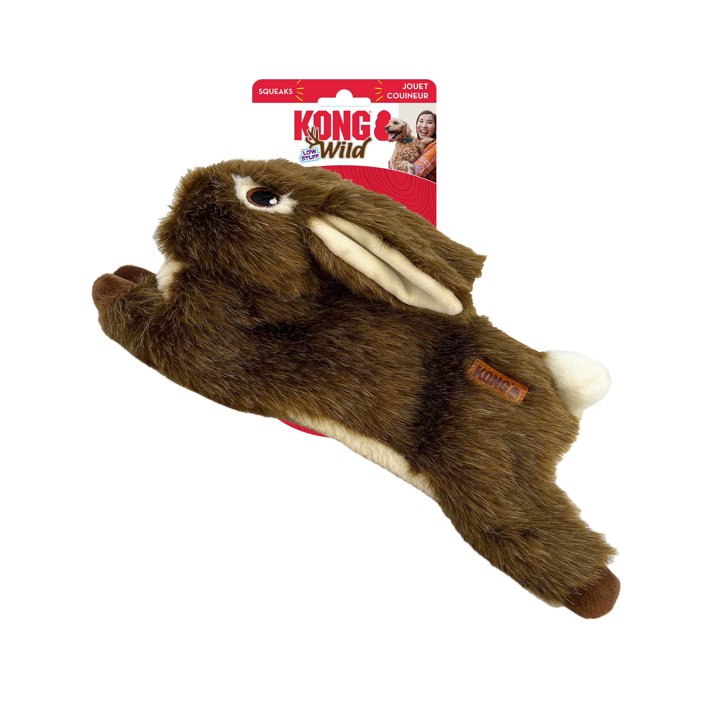KONG Wild Low Stuff Rabbit Medium