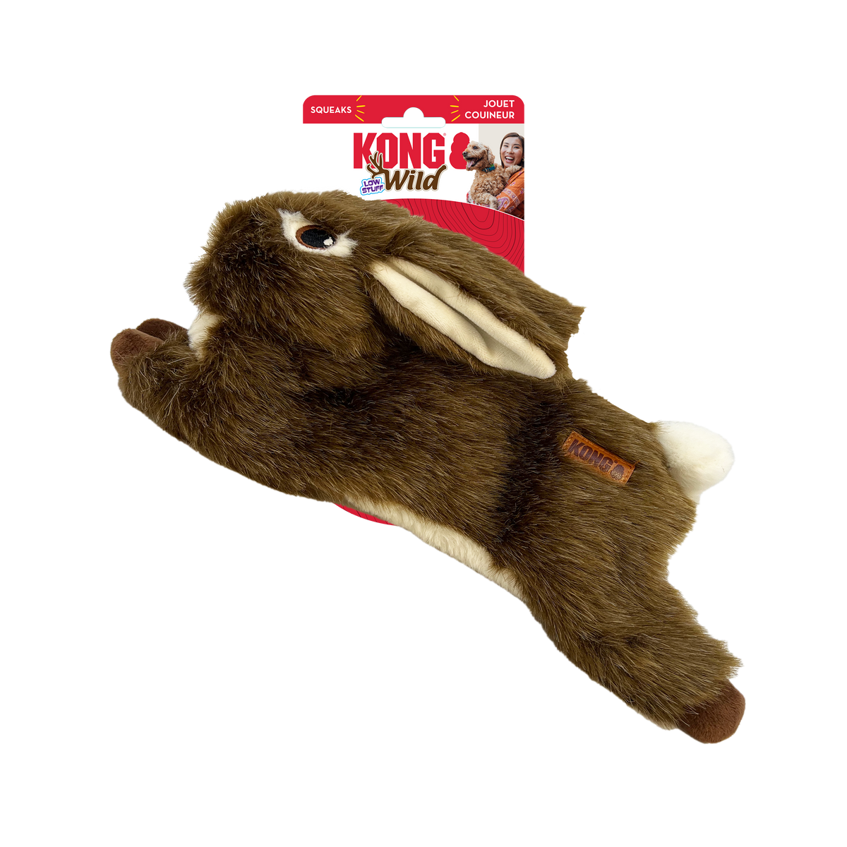 KONG Wild Low Stuff Rabbit Medium