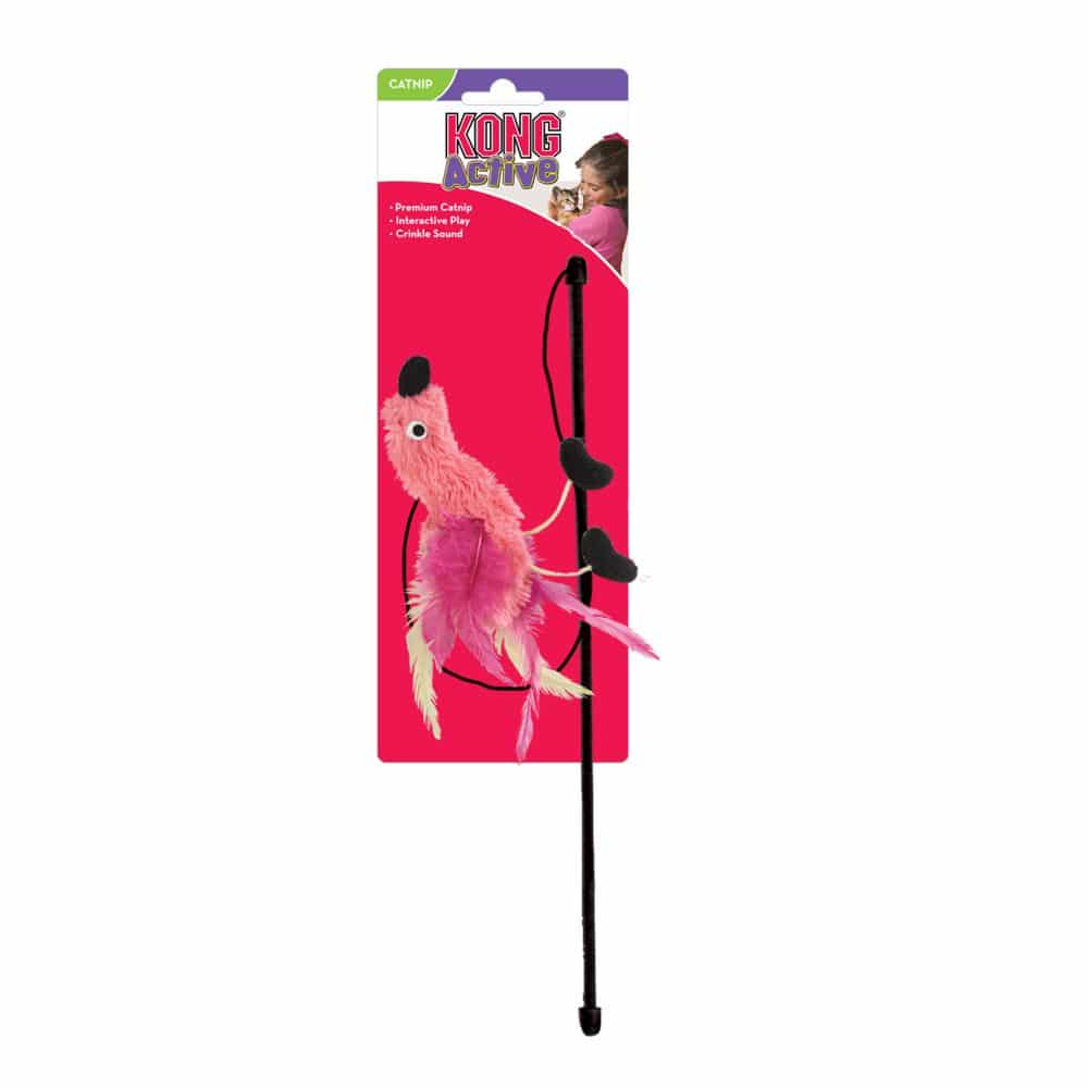 KONG Cat Toy Feather Teaser Assorted