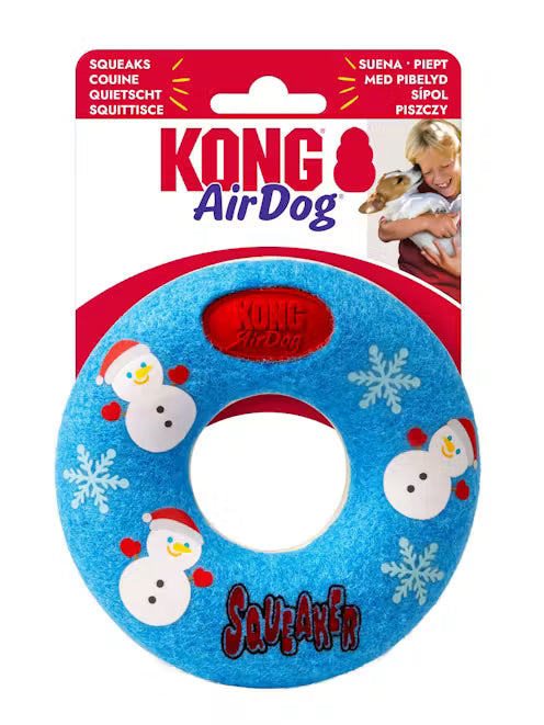 KONG Holiday AirDog Donut Blue