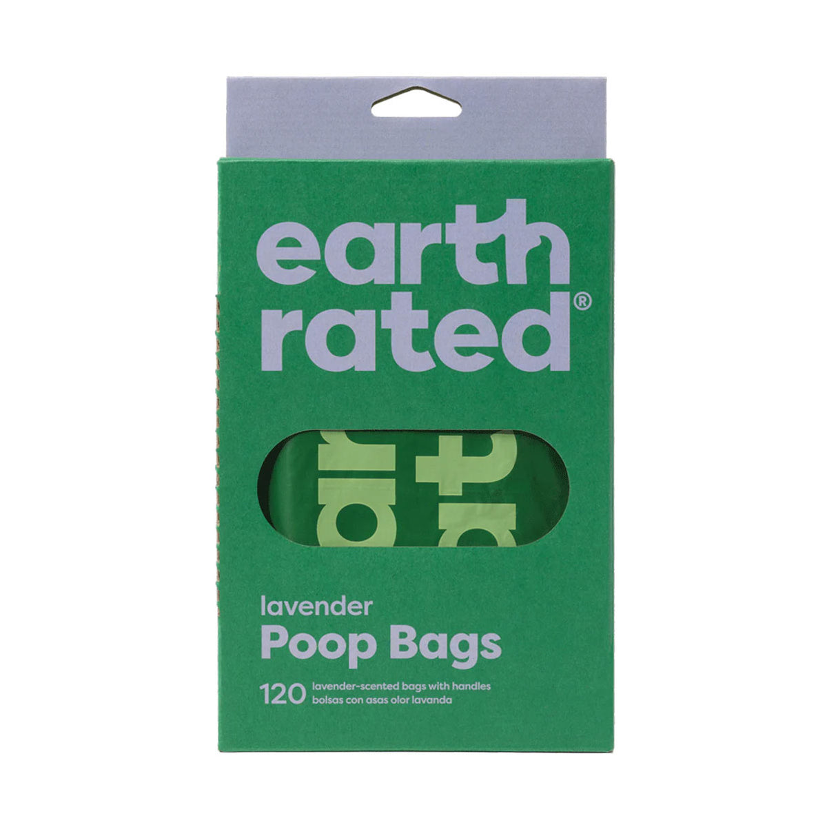 Earth Rated 120 Easy-Tie Handle Lavender Poop Bags