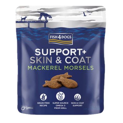 Fish4Dogs Dog Treat Skin & Coat Mackerel Morsels 225g