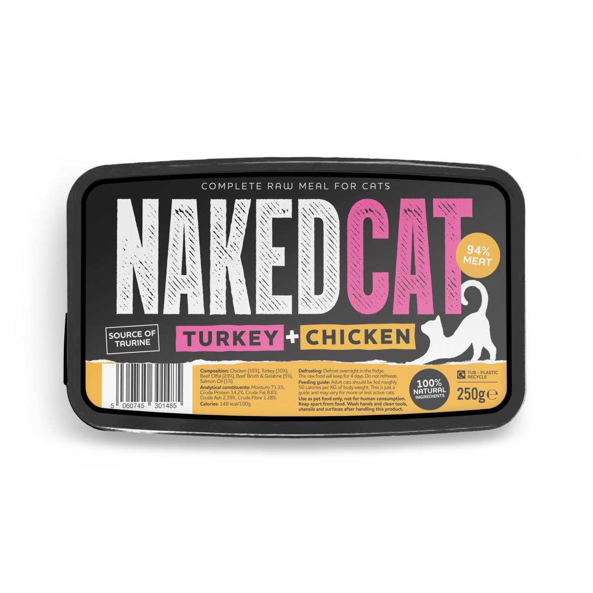 Naked Cat Turkey & Chicken 250g