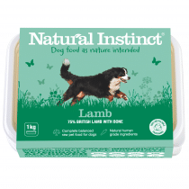 Natural Instinct Raw Dog Food Lamb Complete 1kg