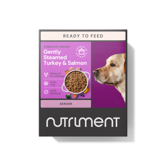 Nutriment Wet Dog Food Gently Steamed Turkey & Salmon Senior 395G